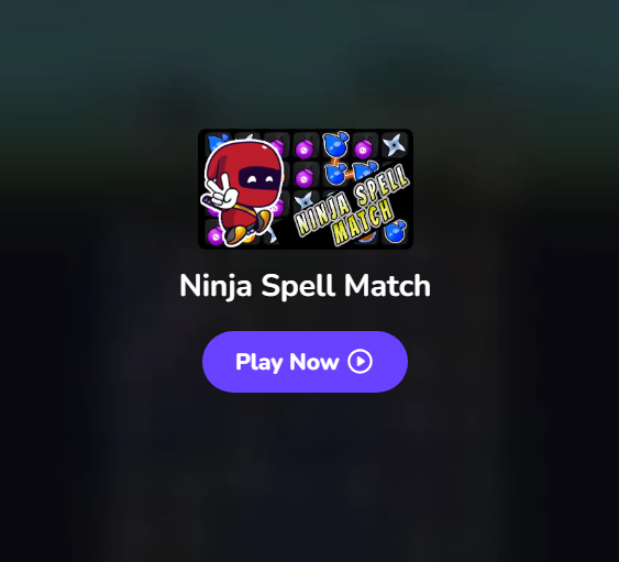 Ninja Spell Match